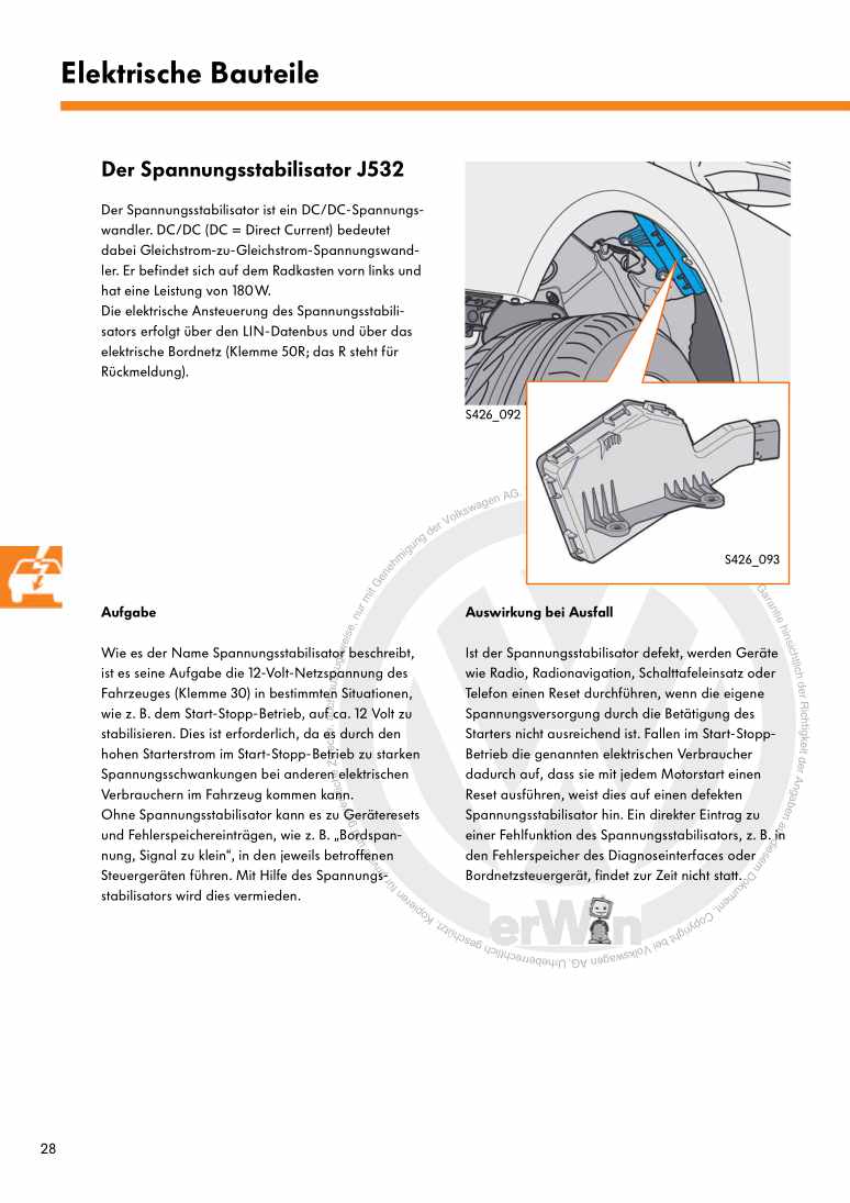Examplepage for repair manual 2 Nr. 426: Die Start-Stopp-Anlage 2009