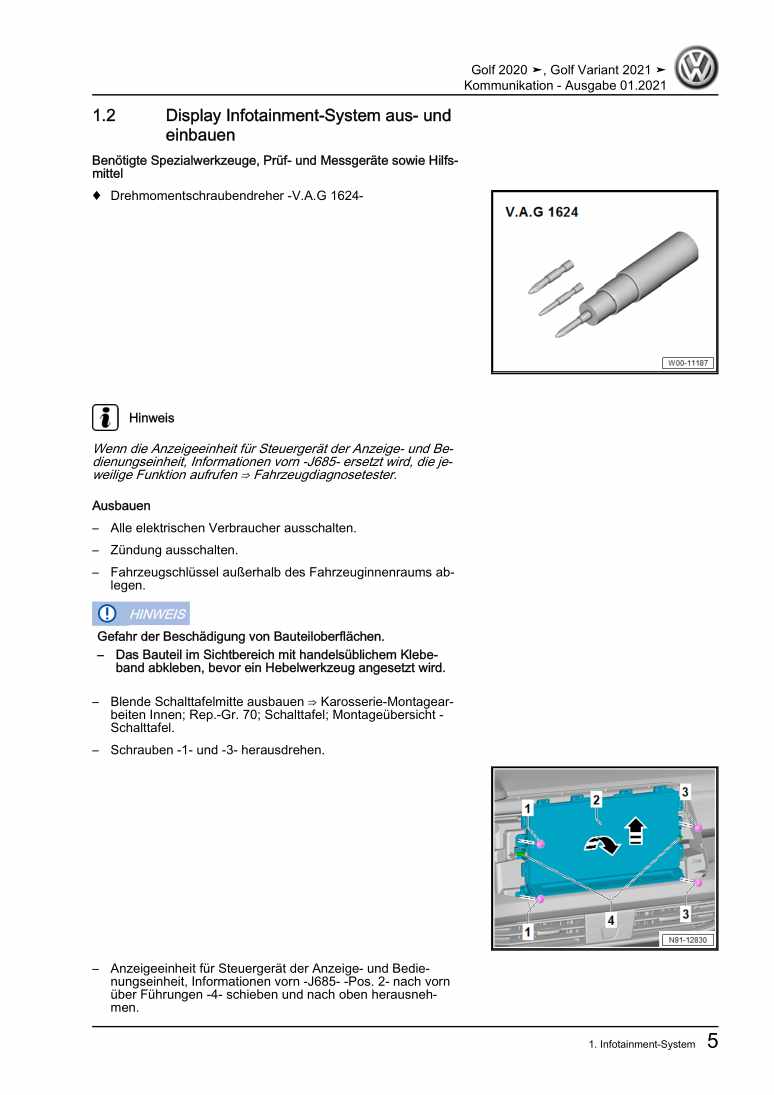 Beispielseite für Reparaturanleitung 2 Kommunikation