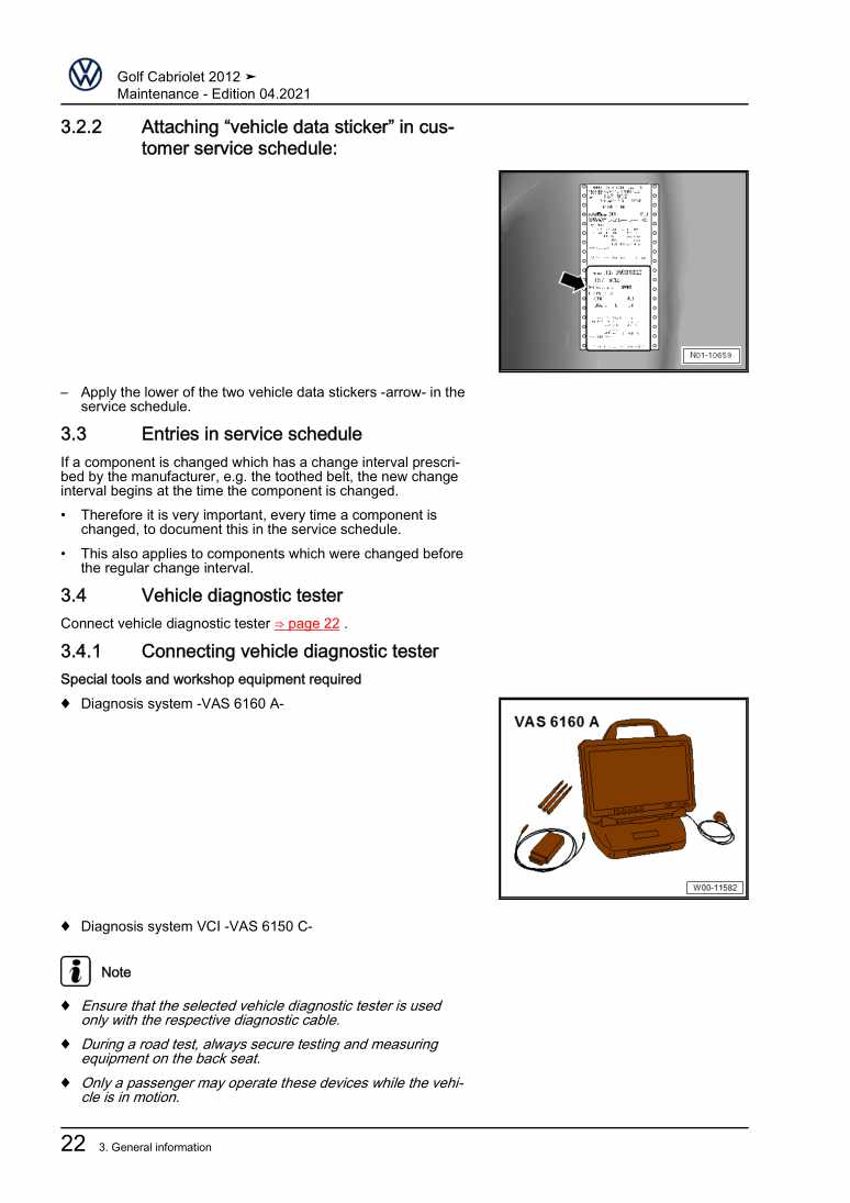 Examplepage for repair manual 2 Maintenance