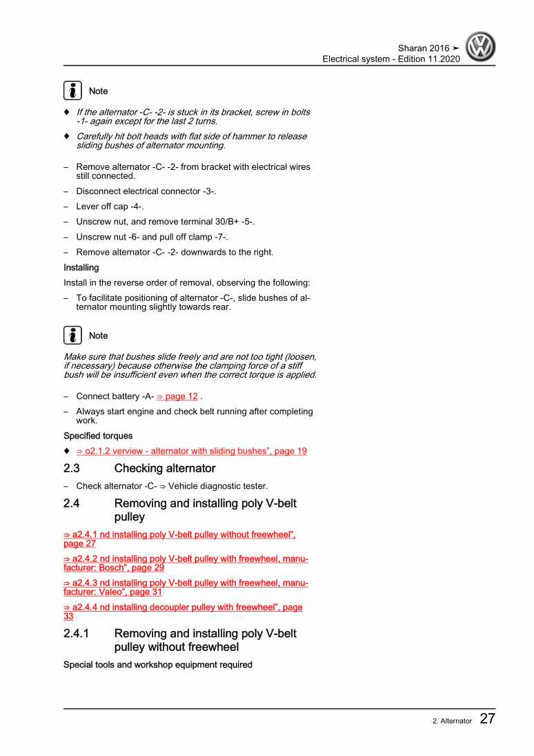 Beispielseite für Reparaturanleitung 2 Electrical system