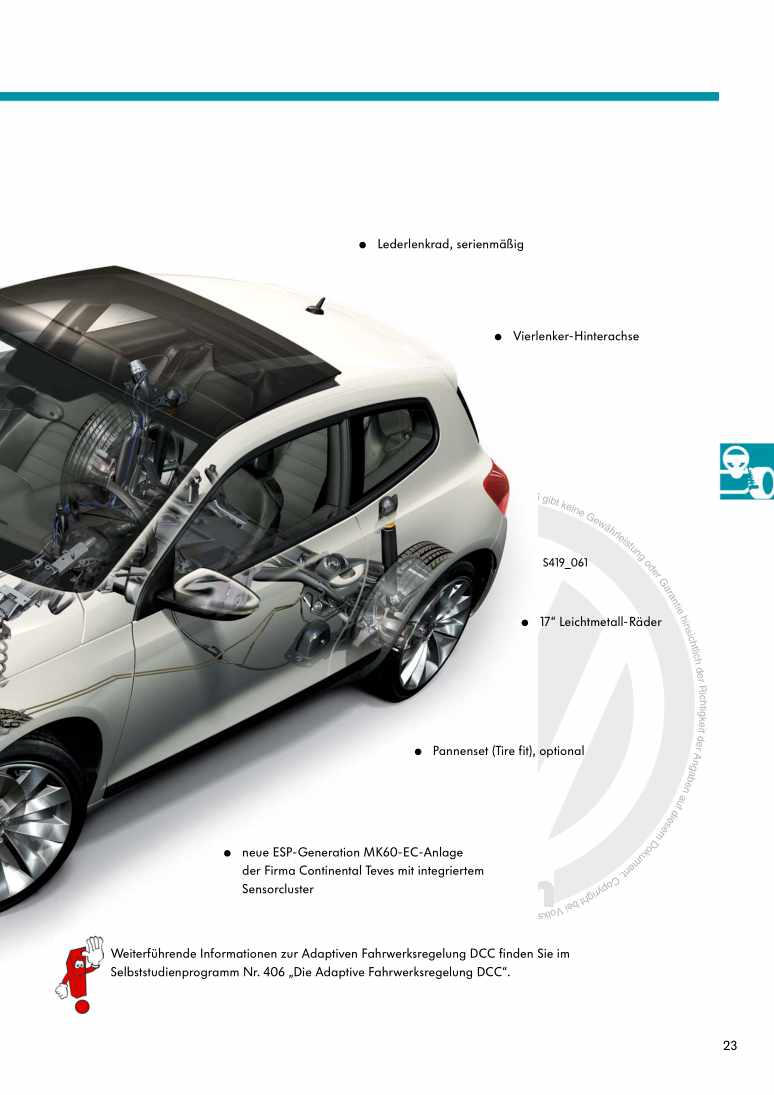 Examplepage for repair manual 3 Nr. 419: Der Scirocco 2009