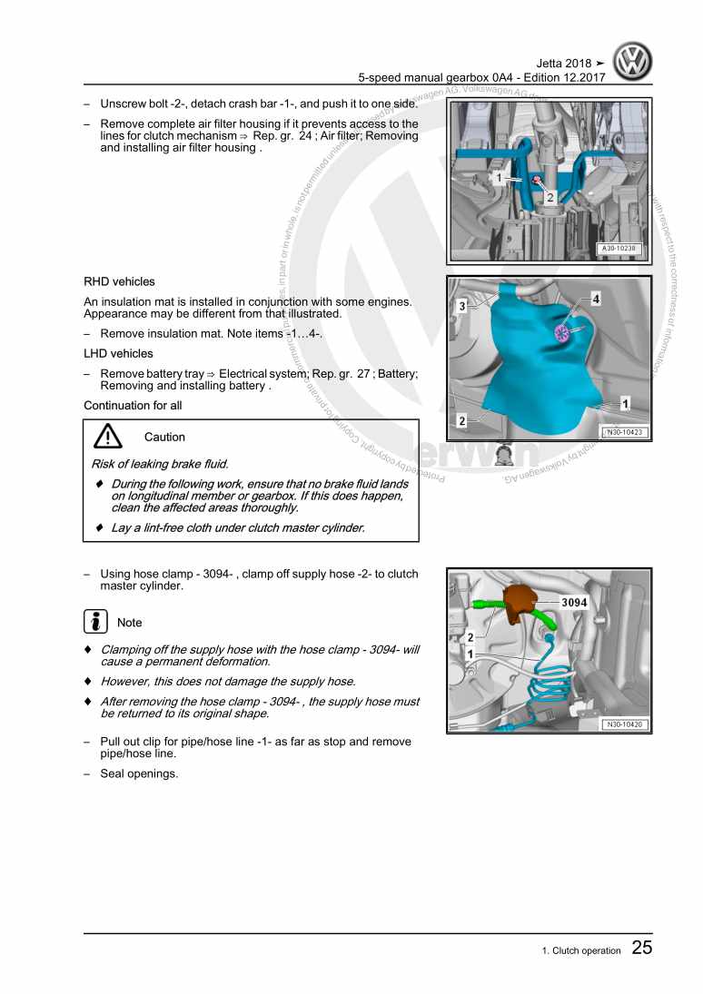 Examplepage for repair manual 3 5-speed manual gearbox 0A4