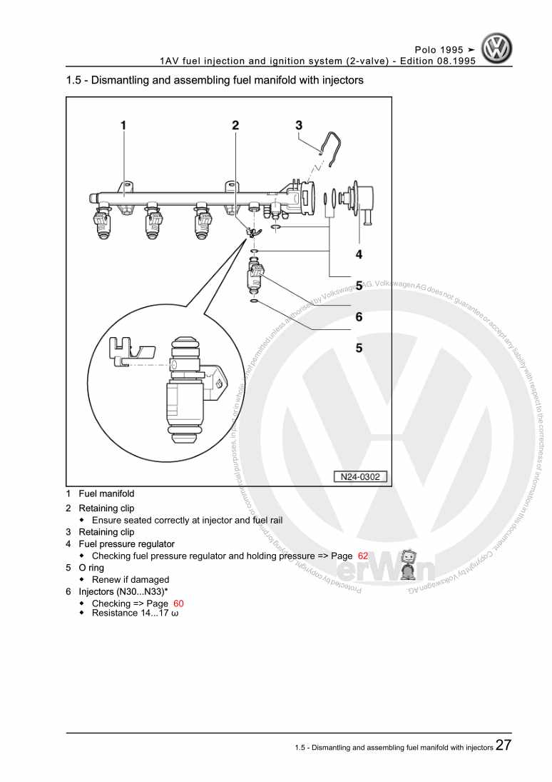 Examplepage for repair manual 3 1AV fuel injection and ignition system (2-valve)