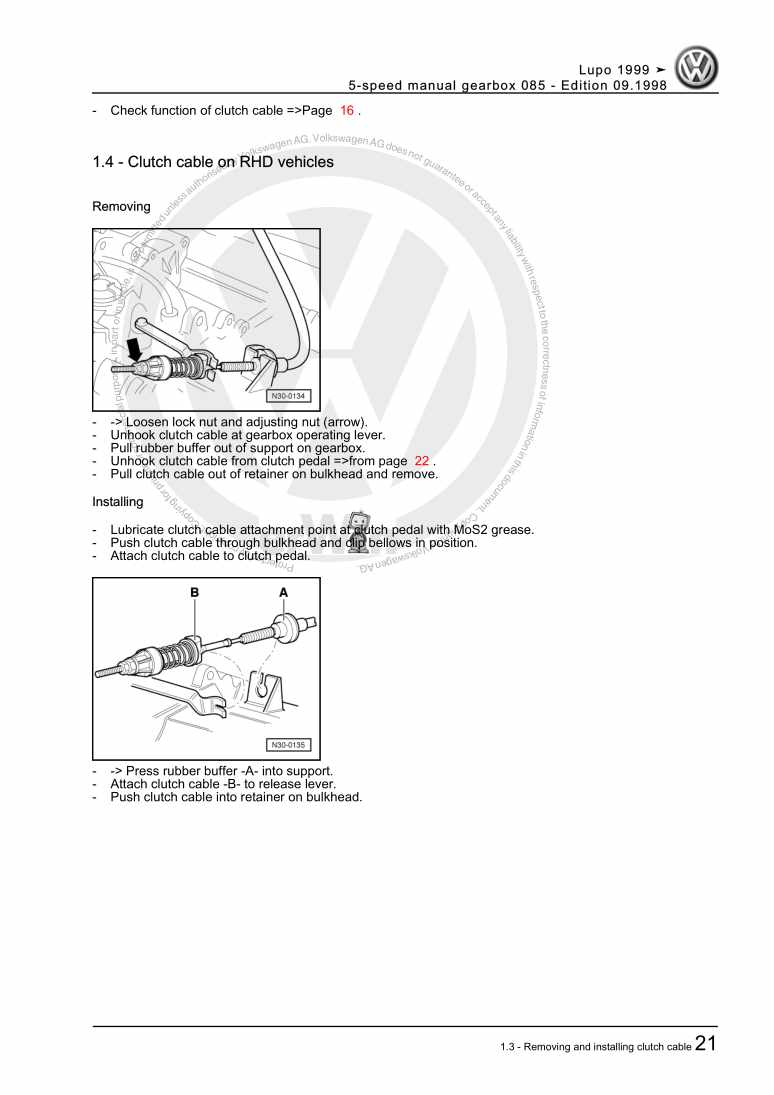 Examplepage for repair manual 3 5-speed manual gearbox 085