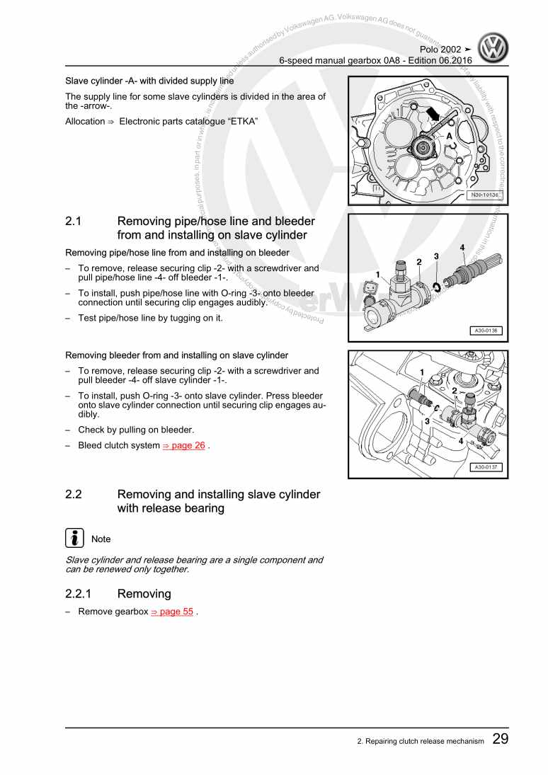 Examplepage for repair manual 3 6-speed manual gearbox 0A8