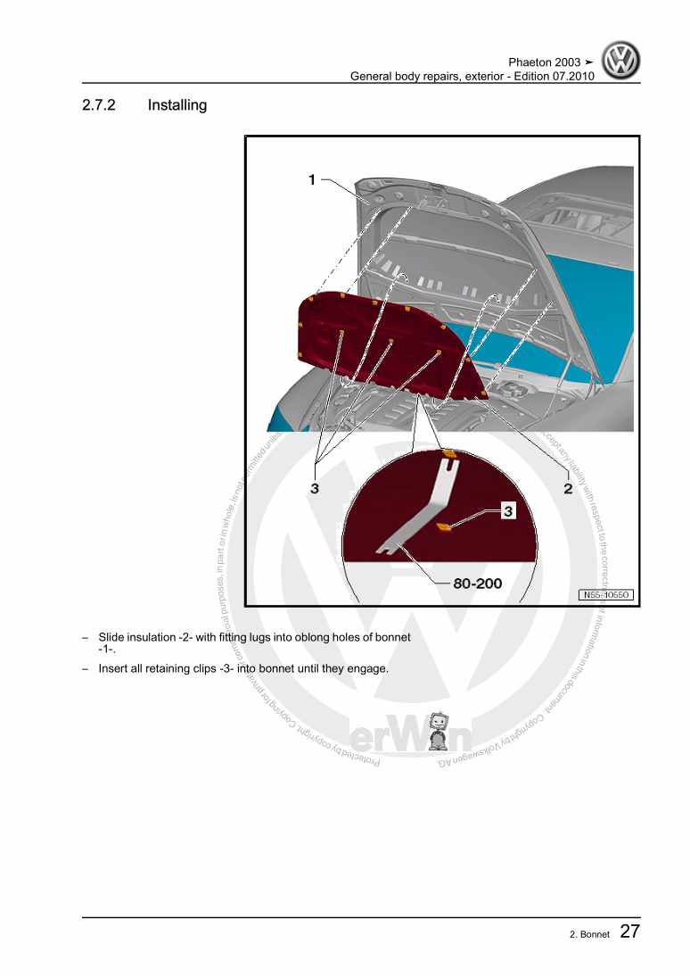 Beispielseite für Reparaturanleitung 3 General body repairs, exterior