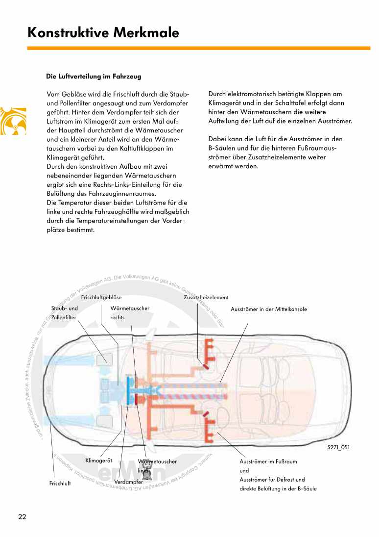 Beispielseite für Reparaturanleitung 2 Nr. 271: Der Phaeton Heizung und Klimaanlage