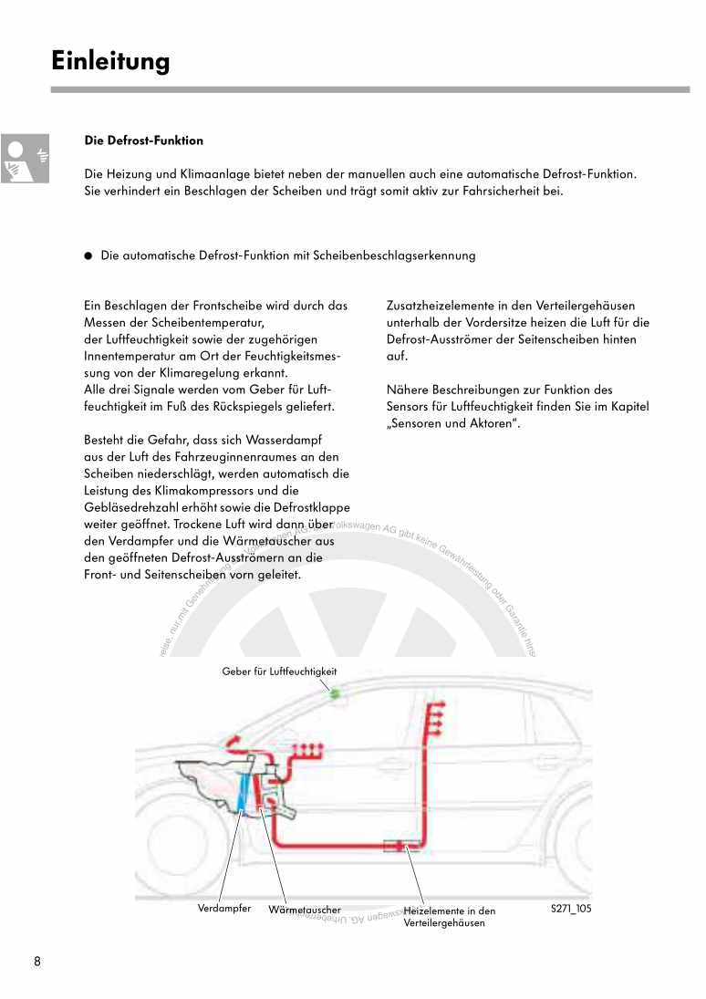Examplepage for repair manual 3 Nr. 271: Der Phaeton Heizung und Klimaanlage
