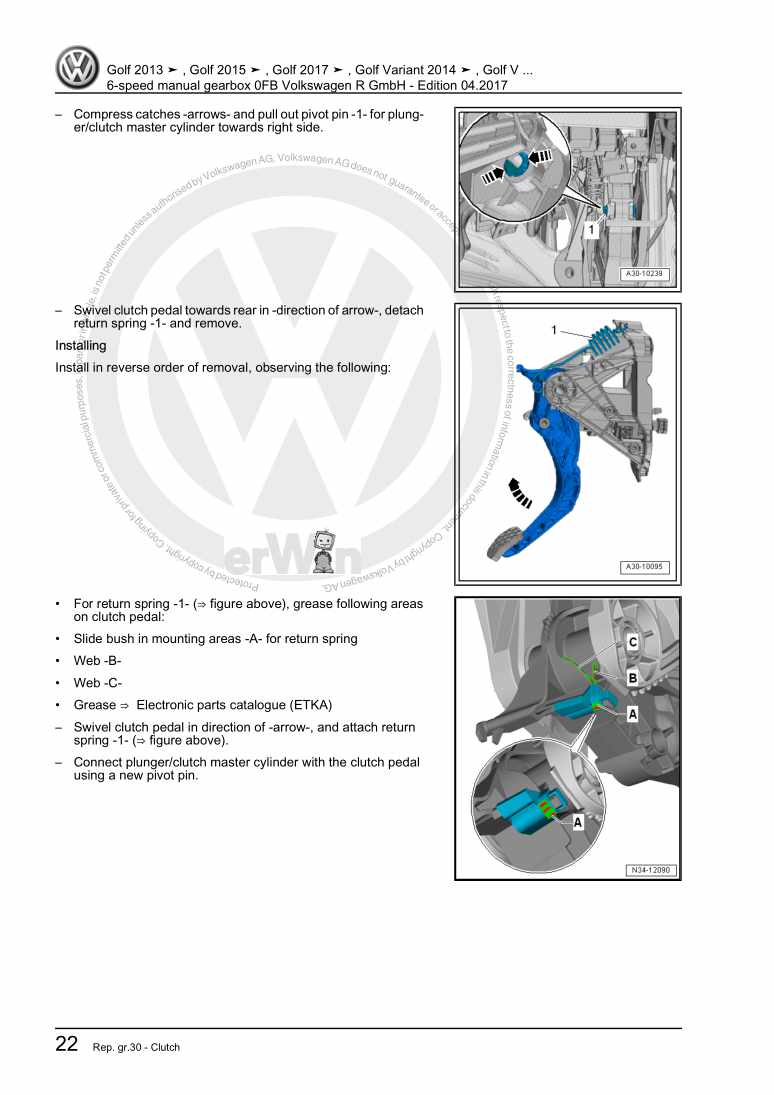 Examplepage for repair manual 2 6-speed manual gearbox 0FB Volkswagen R GmbH