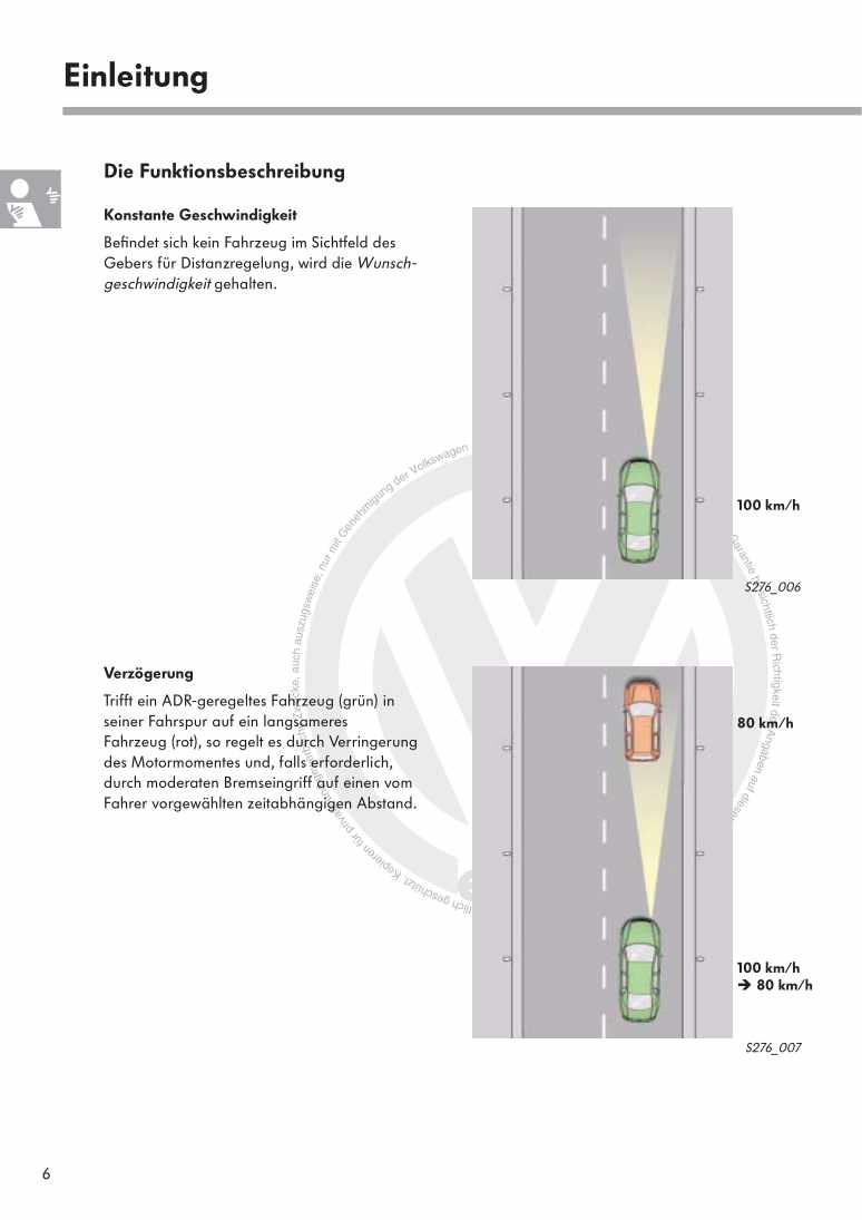 Examplepage for repair manual 2 Nr. 276: Der Phaeton - Automatische Distanzregelung (ADR)