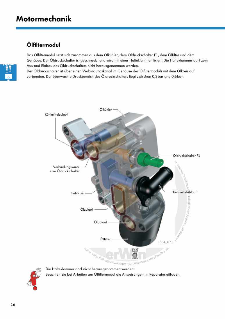 Beispielseite für Reparaturanleitung Nr. 534: Der 1,4 l-3-Zylinder-TDI-Motor der Dieselmotoren-Baureihe EA288