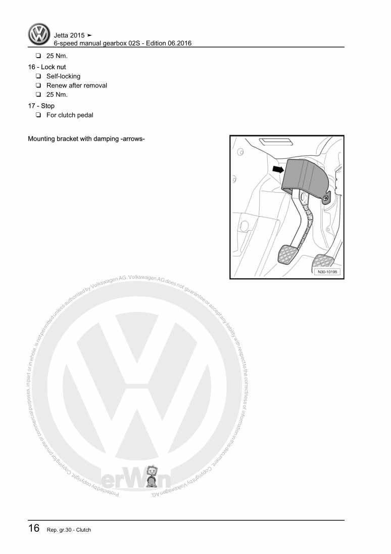 Examplepage for repair manual 3 6-speed manual gearbox 02S