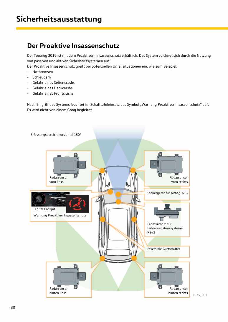 Examplepage for repair manual 3 Nr. 575:Der Touareg 2019 Karosserie und Sicherheitsausstattung