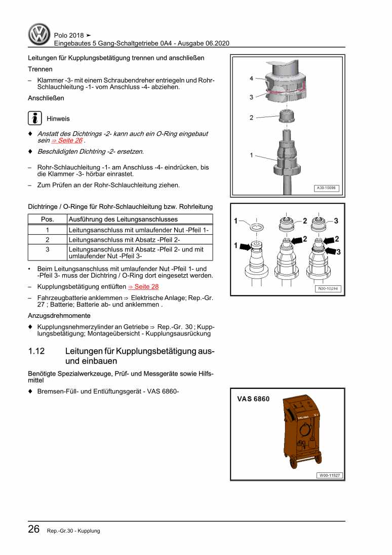 Beispielseite für Reparaturanleitung 3 Eingebautes 5 Gang-Schaltgetriebe 0A4