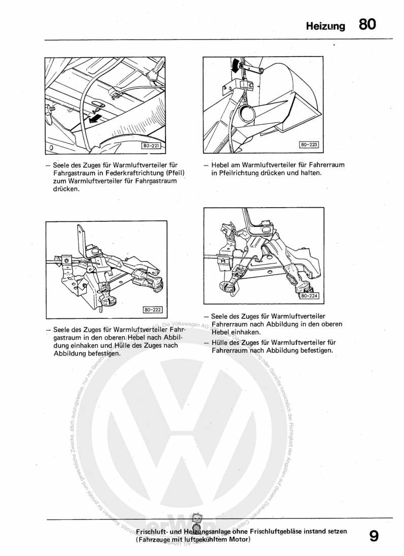 Examplepage for repair manual 3 Heizung, Klimaanlage