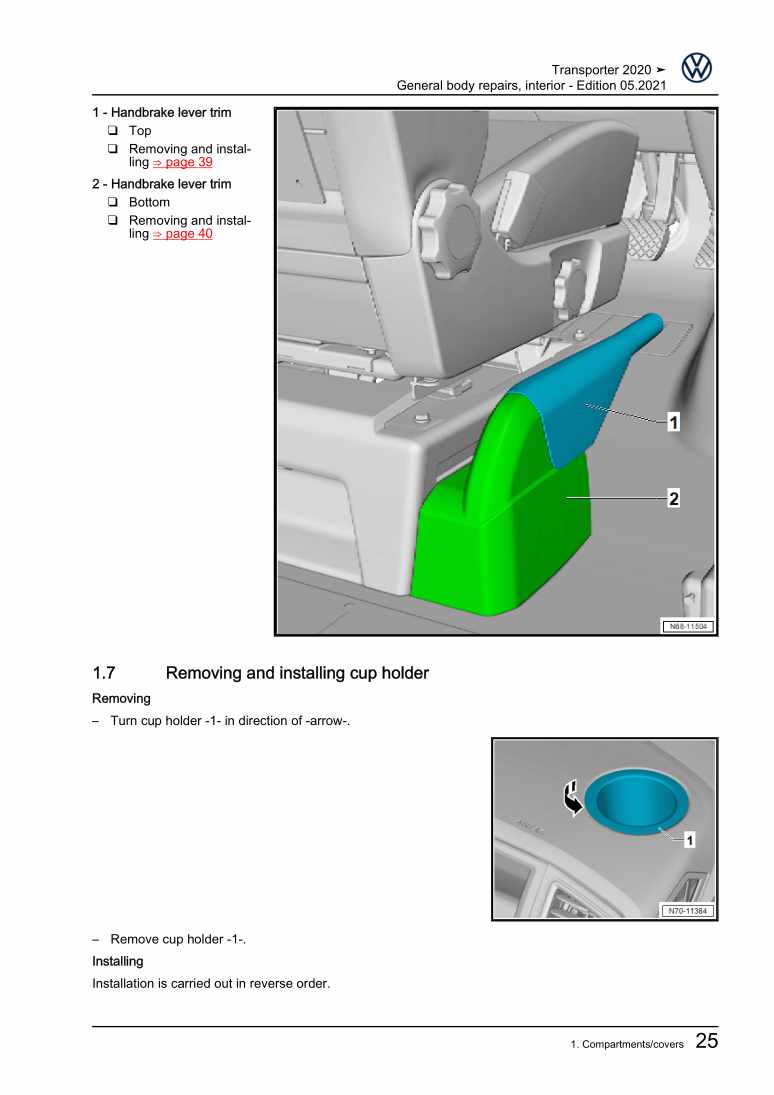 Beispielseite für Reparaturanleitung 2 General body repairs, interior