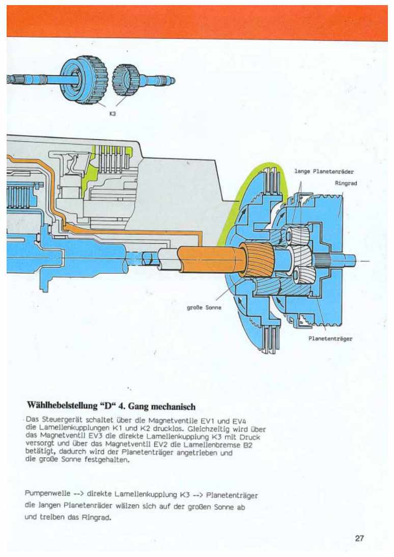 Examplepage for repair manual 2 Nr. 112: Automatisches Getriebe 4-Gang elektrohydraulisch gesteuert