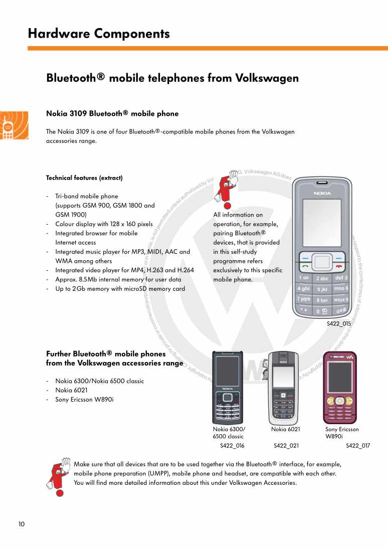 Beispielseite für Reparaturanleitung 3 Nr. 422: Mobile Phone with Bluetooth