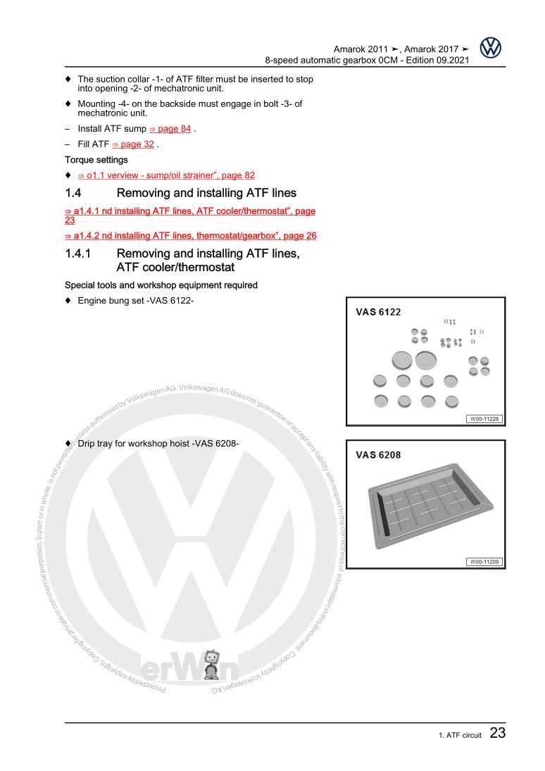 Examplepage for repair manual 2 8-speed automatic gearbox 0CM