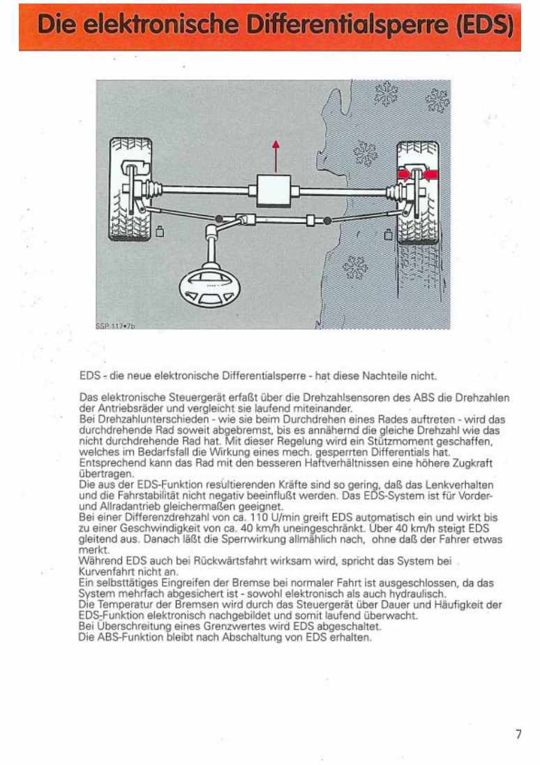 Examplepage for repair manual 2 Nr. 117: Antiblockiersystem (Teves) mit elektronischer Differentialsperre (EDS)