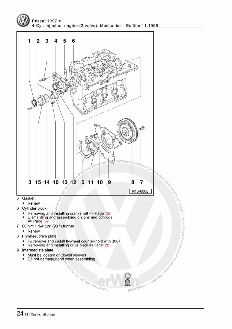 Examplepage for repair manual 3 4-Cyl. injection engine (2 valve), Mechanics