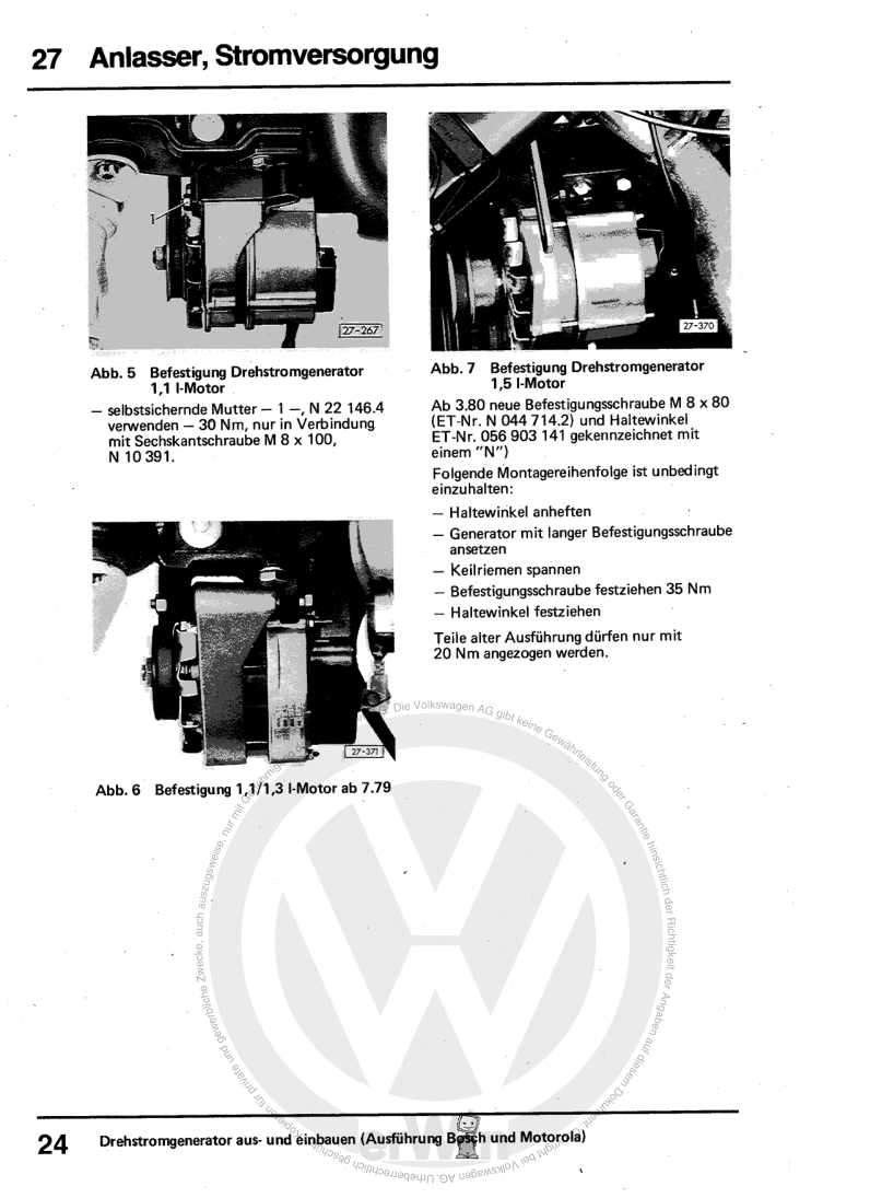 Beispielseite für Reparaturanleitung 3 Elektrische Anlage