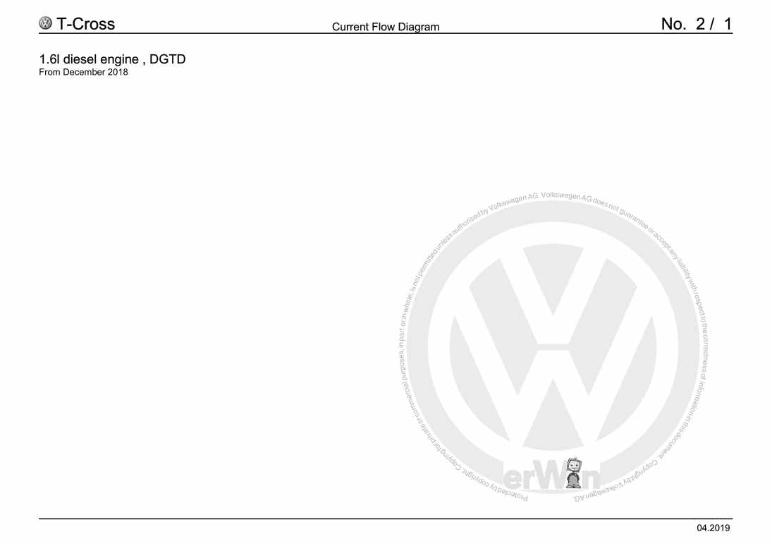 Examplepage for repair manual 2 1.0l petrol engine, DKRF, From December 2018