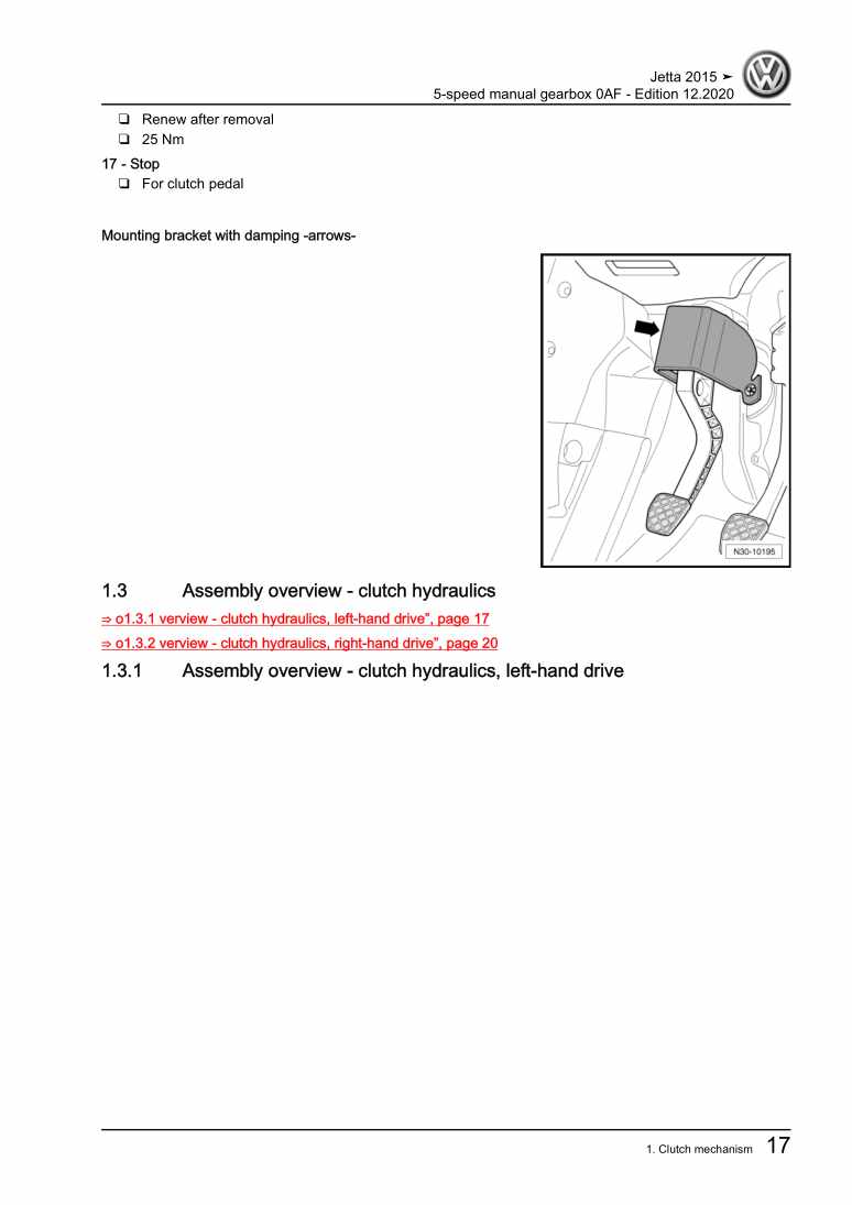 Examplepage for repair manual 3 5-speed manual gearbox 0AF