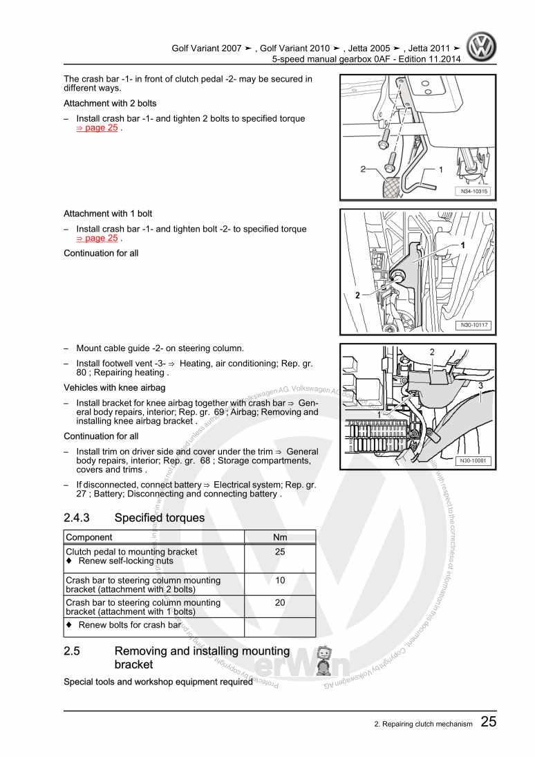 Examplepage for repair manual 3 5-speed manual gearbox 0AF