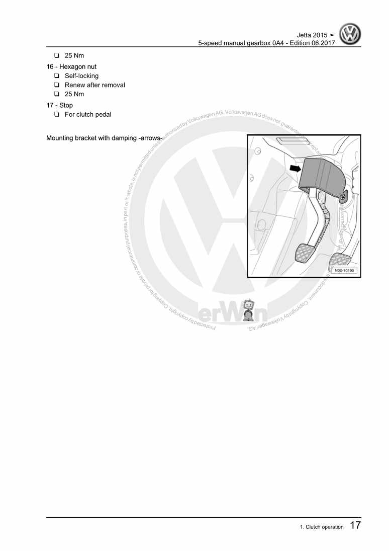 Beispielseite für Reparaturanleitung 3 5-speed manual gearbox 0A4