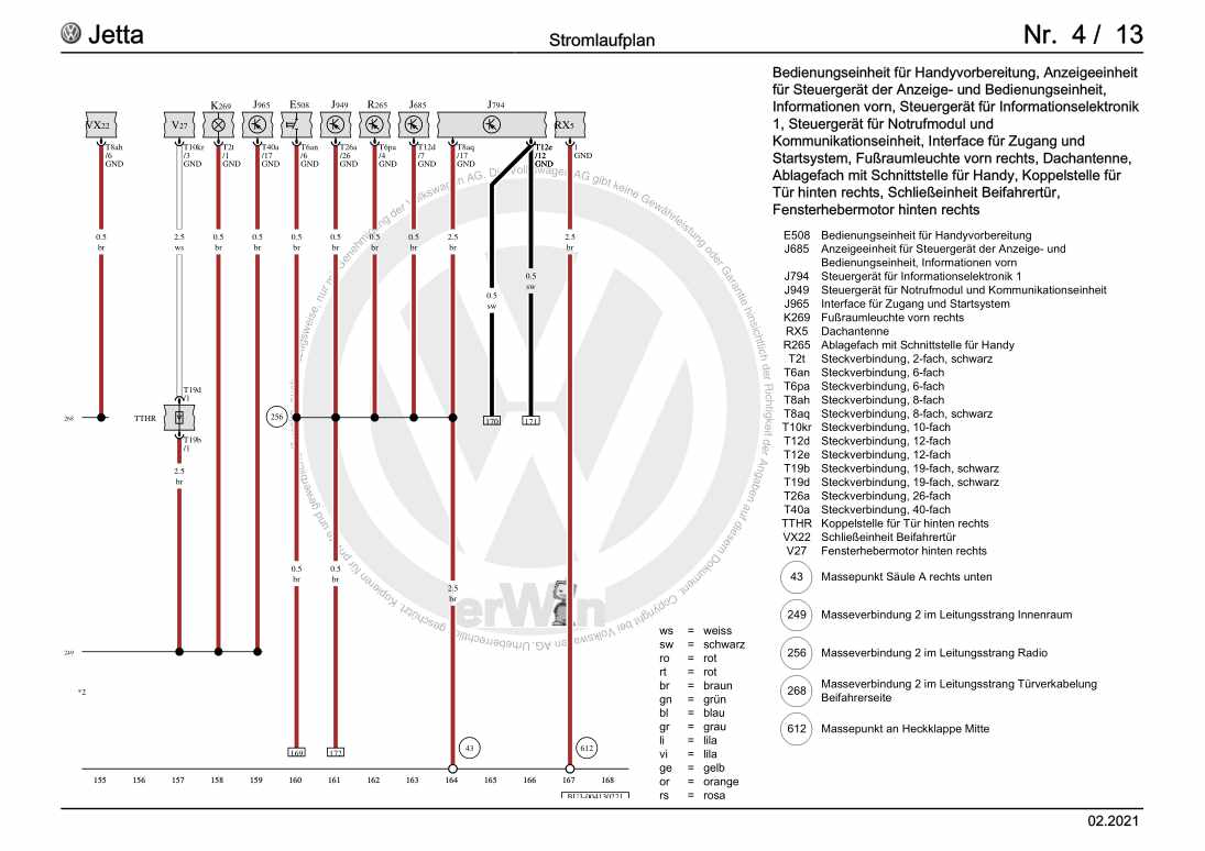 Beispielseite für Reparaturanleitung 2 Antiblockiersystem (ABS), (1AS),(1AT), ab Dezember 2017