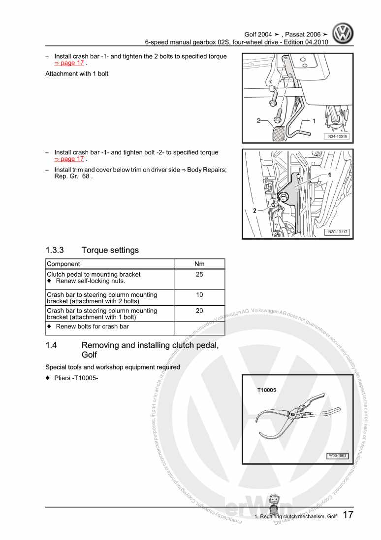 Beispielseite für Reparaturanleitung 2 6-speed manual gearbox 02S, four-wheel drive