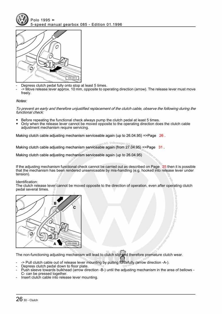 Examplepage for repair manual 2 5-speed manual gearbox 085