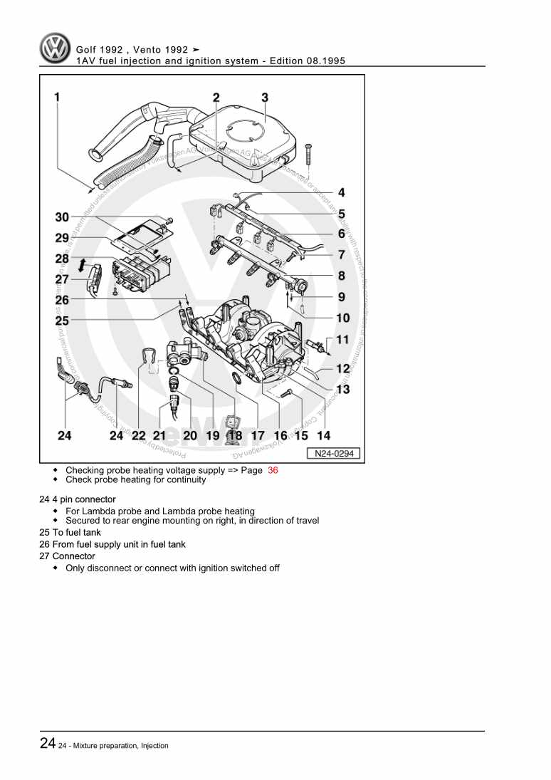 Beispielseite für Reparaturanleitung 2 1AV fuel injection and ignition system