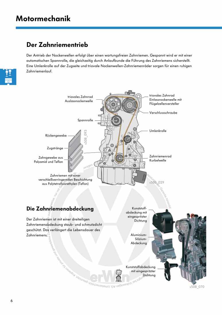 Beispielseite für Reparaturanleitung 3 Nr. 508: Der 1,0 l-44/55 kW-MPI-Motor mit Saugrohreinspritzung