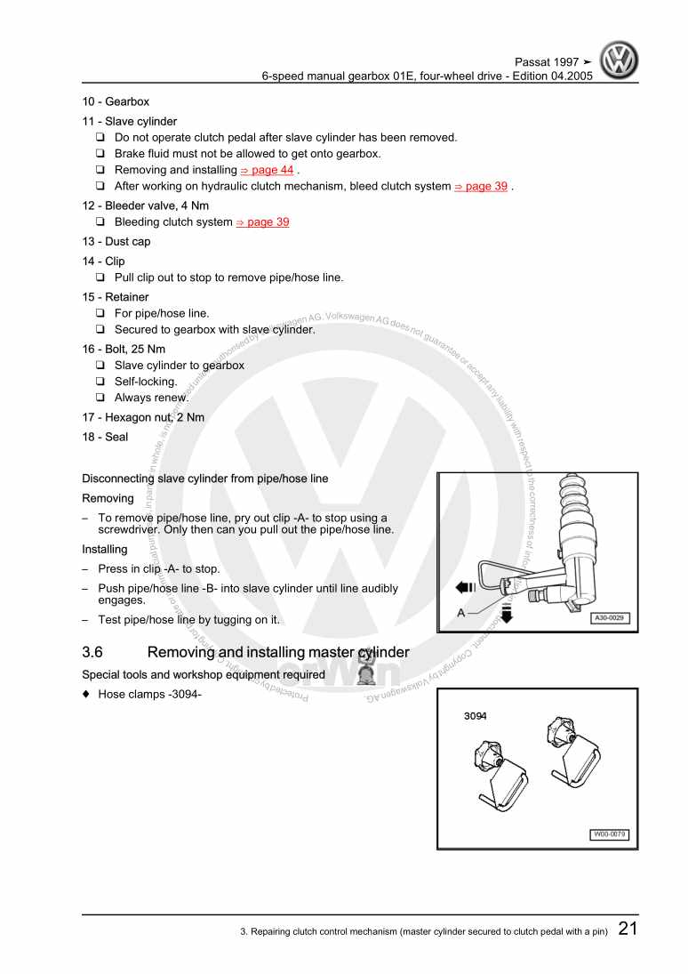 Examplepage for repair manual 2 6-speed manual gearbox 01E, four-wheel drive