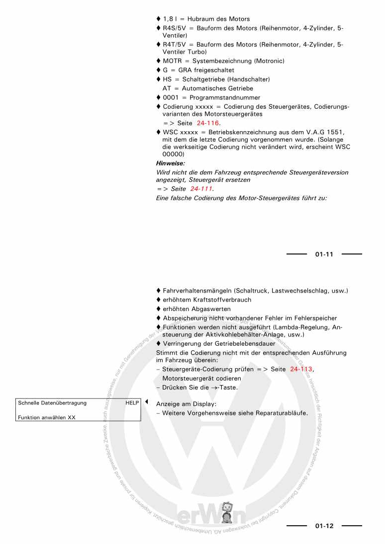 Beispielseite für Reparaturanleitung 2 Motronic Einspritz- und Zündanlage (1,8 l-Motor) ANB APT APU ARG