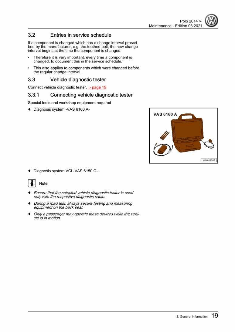 Examplepage for repair manual 2 Maintenance