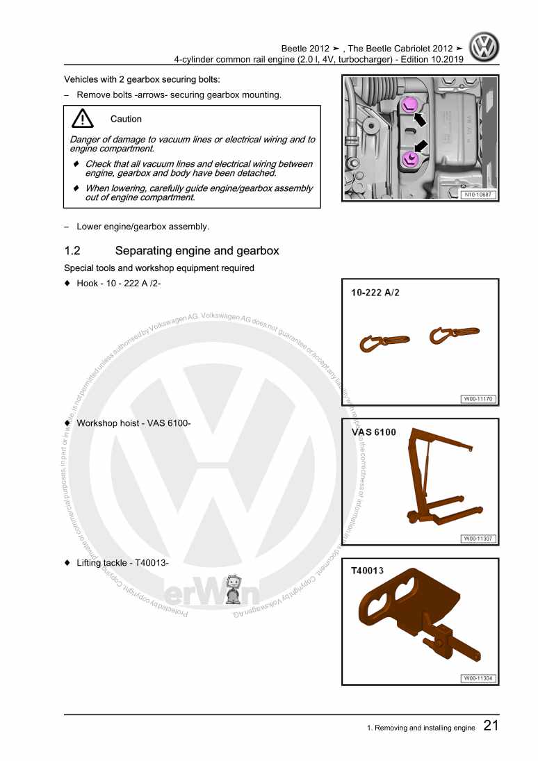 Beispielseite für Reparaturanleitung 3 4-cylinder common rail engine (2.0 l, 4V, turbocharger)