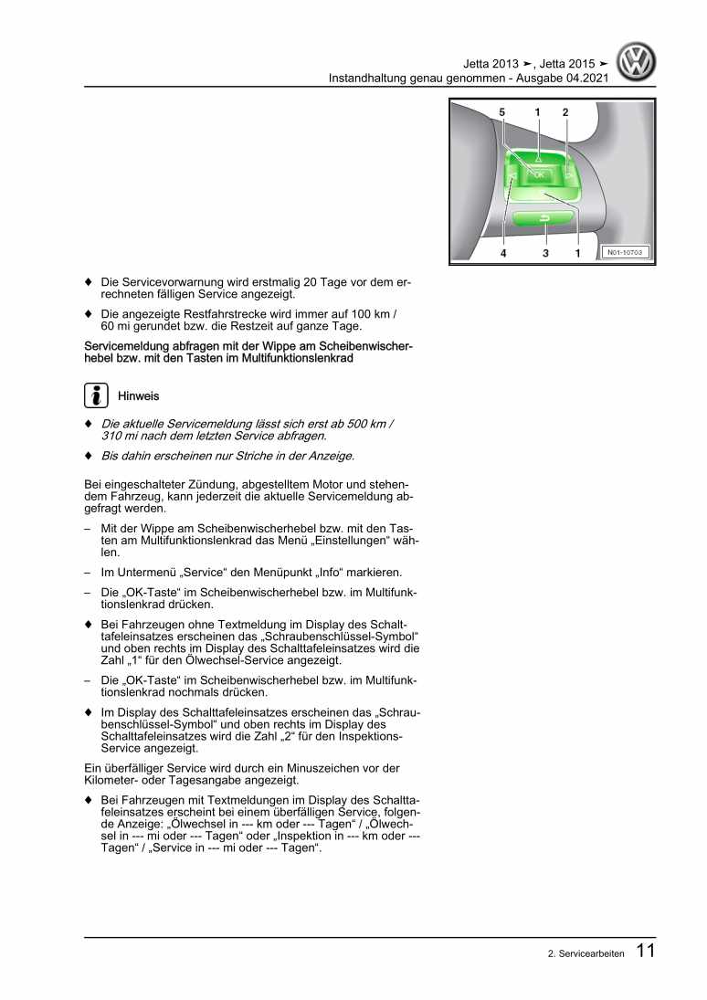 Examplepage for repair manual 2 Instandhaltung genau genommen