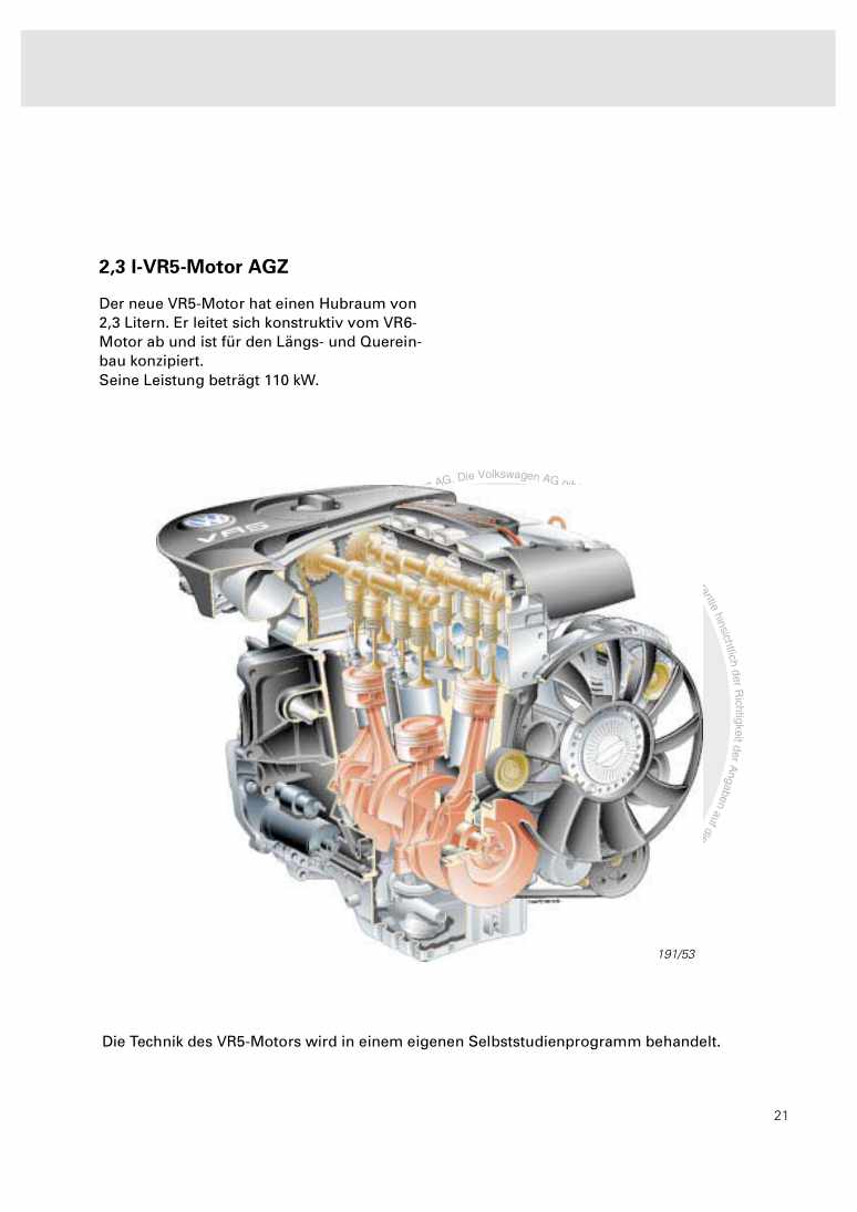 Beispielseite für Reparaturanleitung Nr. 191: Der Passat 97 - Die Vorstellung