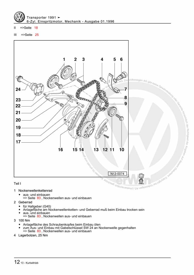 Examplepage for repair manual 6-Zyl. Einspritzmotor, Mechanik