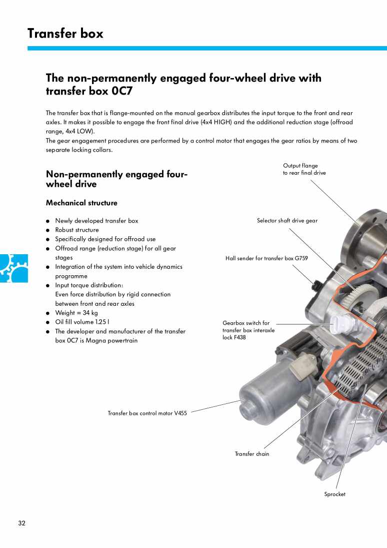 Examplepage for repair manual 2 Nr. 464: The Amarok - Powertrain and drive concept