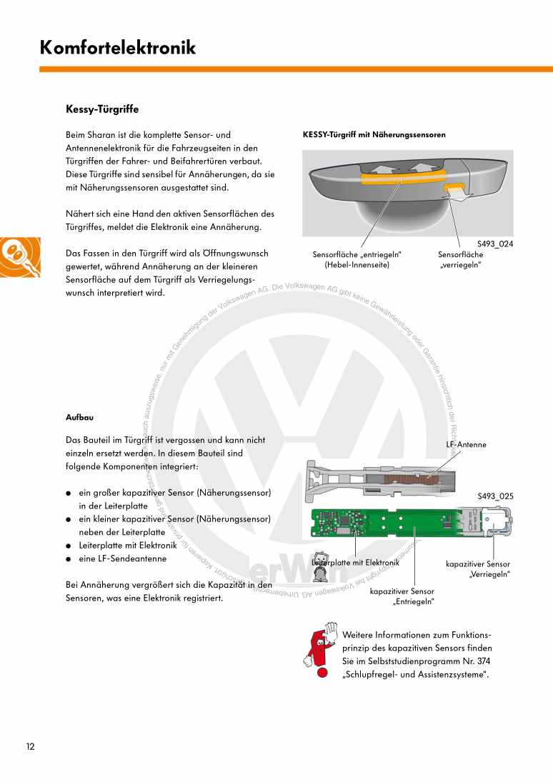 Examplepage for repair manual 3 Nr. 493: Der Sharan 2011 Elektrik/Elektronik