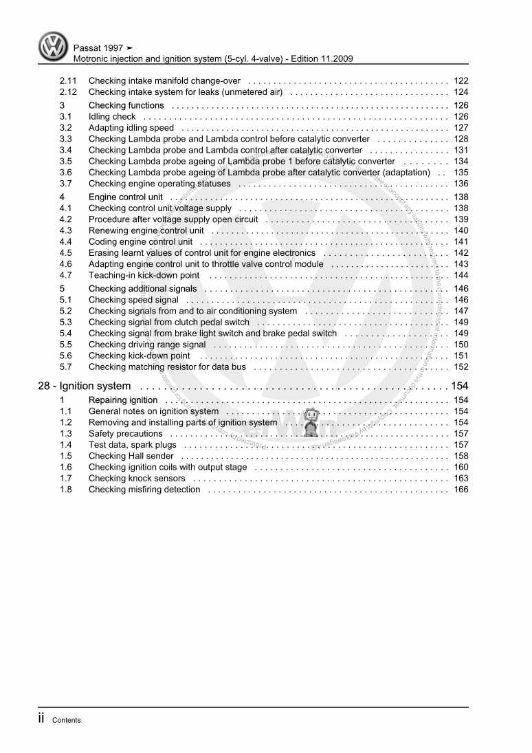 Examplepage for repair manual 3 Motronic injection and ignition system (5-cyl. 4-valve)