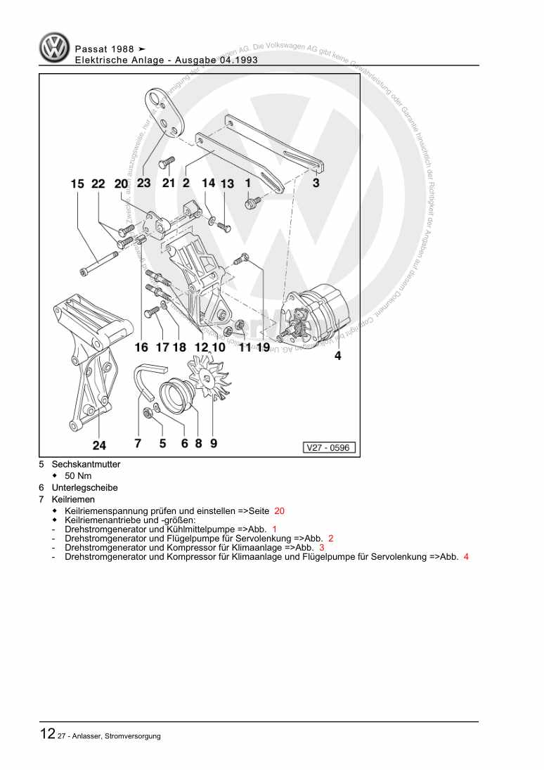 Beispielseite für Reparaturanleitung 3 Elektrische Anlage