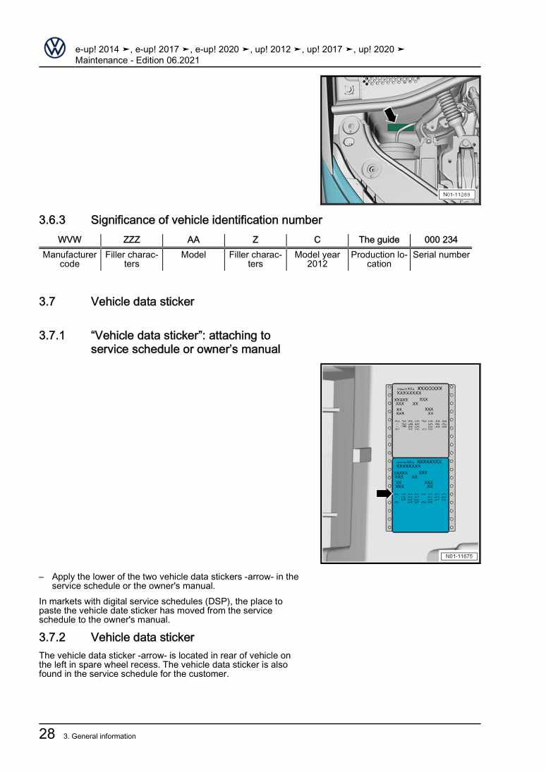 Examplepage for repair manual 2 Maintenance