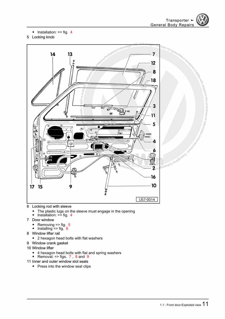 Examplepage for repair manual 3 General Body Repairs