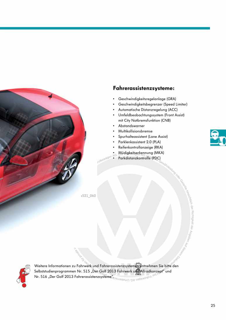 Examplepage for repair manual 2 Nr. 521: Der Golf GTI/GTD 2013