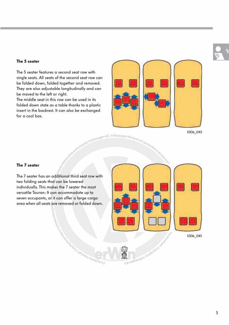 Examplepage for repair manual Nr. 306: The Touran